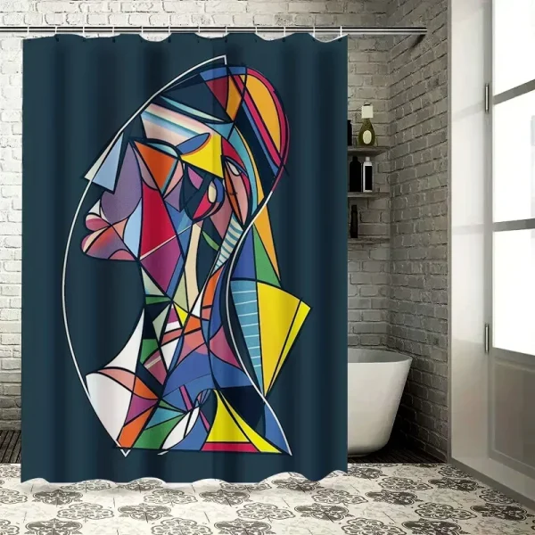 rideau de douche contemporain
