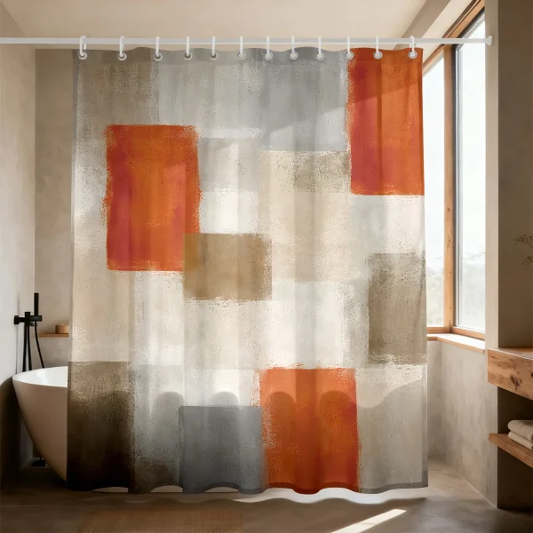 rideau de douche contemporain