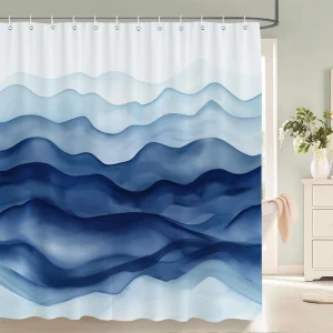 Rideau De Douche Effet Nuages entrelacés