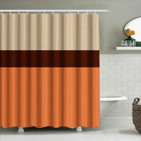 rideau de douche marron