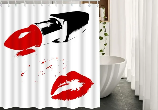 rideau de douche baiser sexy