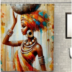 Rideau de douche Belle Africaine