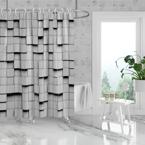 rideau de douche relief