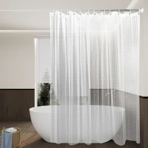 Rideau De Douche Transparent 3D Design