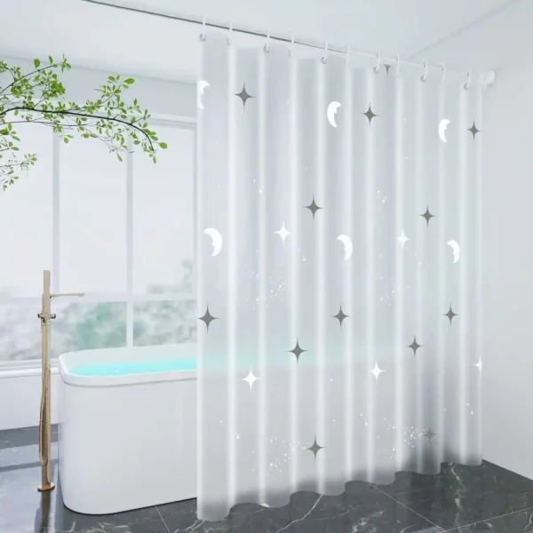 Rideau de douche étoiles et lune