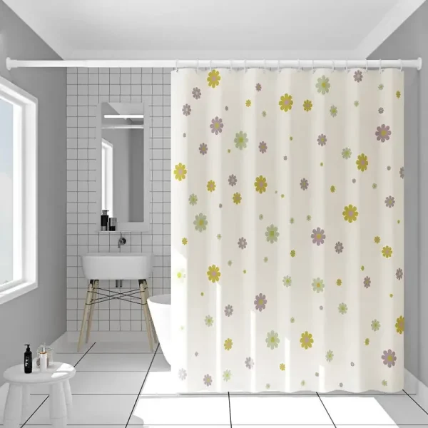 rideau douche multicolore