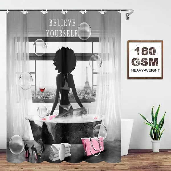rideau de douche affirmation de soi