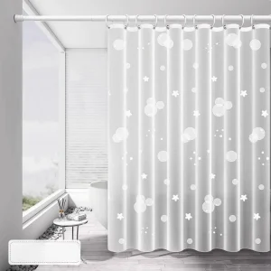 rideau de douche étoilé