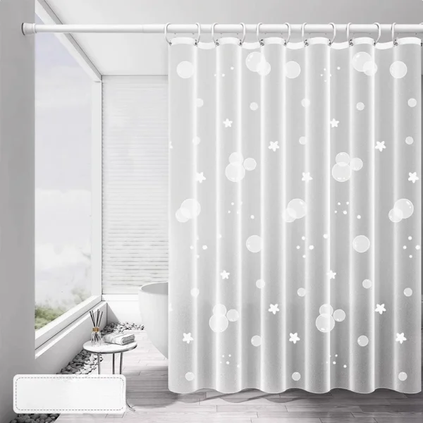 rideau de douche étoilé