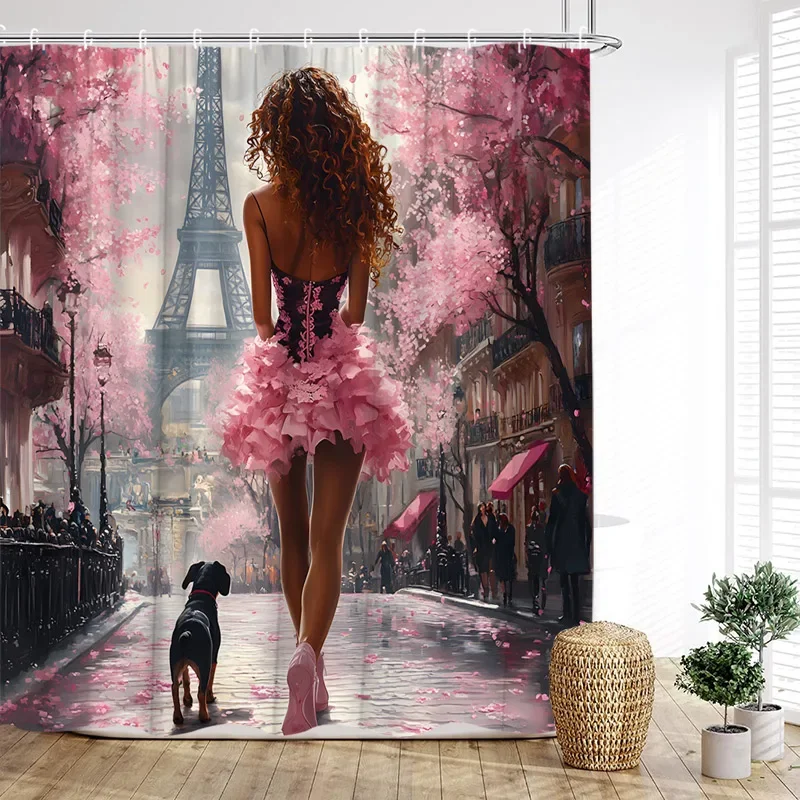 rideau de douche tour Eiffel