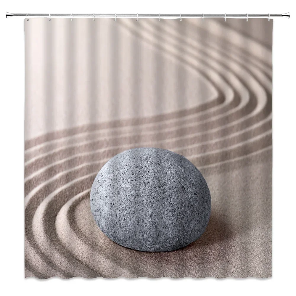 rideau de douche motif zen contemporain